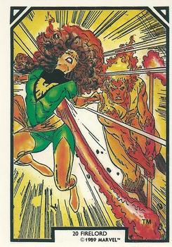 1989 Comic Images Marvel Comics Arthur Adams #20 Firelord Front