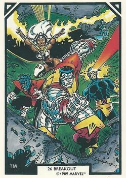 1989 Comic Images Marvel Comics Arthur Adams #26 Breakout Front