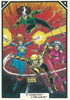1989 Comic Images Marvel Comics Arthur Adams #27 Gang-Way Front