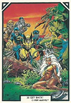 1989 Comic Images Marvel Comics Arthur Adams #30 Get Back! Front