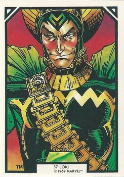 1989 Comic Images Marvel Comics Arthur Adams #37 Loki Front