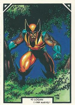 1989 Comic Images Marvel Comics Arthur Adams #43 Logan Front