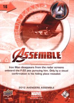 2012 Upper Deck Avengers Assemble #16 Iron Man Back