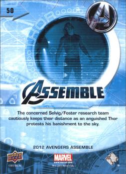 2012 Upper Deck Avengers Assemble #50 Thor - Banishment Back