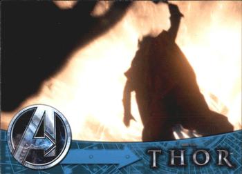 2012 Upper Deck Avengers Assemble #64 Thor - Thor destroys the bridge Front