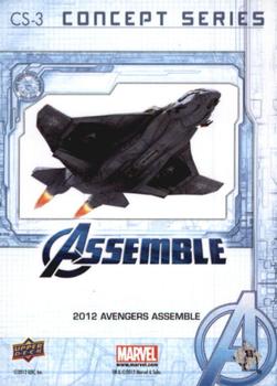 2012 Upper Deck Avengers Assemble - Concept Series #CS-3 S.H.I.E.L.D. Jet Back