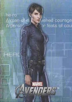 2012 Upper Deck Avengers Assemble - Heroes-Villains Evolve #E-46 Maria Hill Front