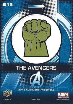 2012 Upper Deck Avengers Assemble - Stickers #S16 Hulk's Fist Back