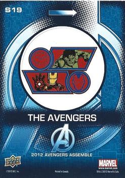 2012 Upper Deck Avengers Assemble - Stickers #S19 Hulk / Iron Man Back