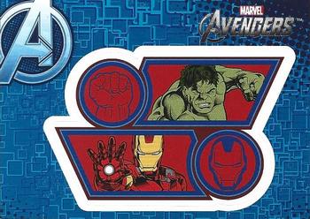 2012 Upper Deck Avengers Assemble - Stickers #S19 Hulk / Iron Man Front