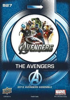 2012 Upper Deck Avengers Assemble - Stickers #S27 The Avengers  Back