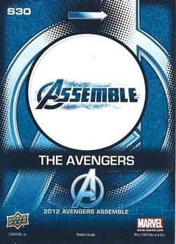 2012 Upper Deck Avengers Assemble - Stickers #S30 S.H.I.E.L.D. Back