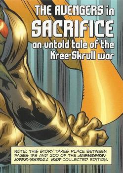2011 Upper Deck The Avengers: Kree-Skrull War #1-09 THE AVENGERS IN SACRIFICE - an untold tale of Front