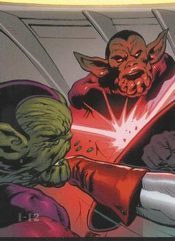 2011 Upper Deck The Avengers: Kree-Skrull War #1-12 I will get the answers I seek-- Back