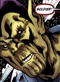 2011 Upper Deck The Avengers: Kree-Skrull War #5-18 Soldier! Front
