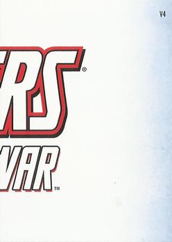 2011 Upper Deck The Avengers: Kree-Skrull War - Cover Cards Art #V4 NA Back