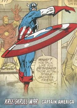 2011 Upper Deck The Avengers: Kree-Skrull War - Retro #R-4 Captain America Front