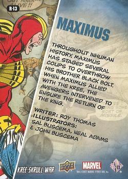 2011 Upper Deck The Avengers: Kree-Skrull War - Retro #R-13 Maximus Back