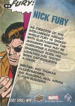 2011 Upper Deck The Avengers: Kree-Skrull War - Retro #R-14 Nick Fury Back