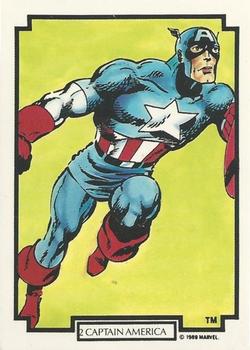 1989 Comic Images Marvel Comics The Best of John Byrne #2 Captain America Front
