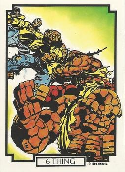 1989 Comic Images Marvel Comics The Best of John Byrne #6 Thing Front