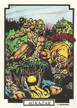 1989 Comic Images Marvel Comics The Best of John Byrne #40 Ka-Zar Front