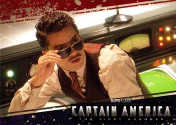 2011 Upper Deck Captain America The First Avenger #24 Even renowned inventor Howard Stark can hardly Front