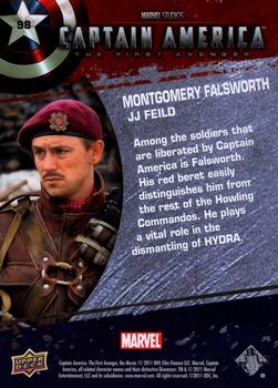 2011 Upper Deck Captain America The First Avenger #98 Montgomery Falsworth: JJ Feild Back