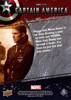 2011 Upper Deck Captain America The First Avenger #60 Peggy and Steve listen in as they develop a pl Back