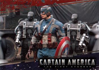 2011 Upper Deck Captain America The First Avenger #78 As Cap invades the HYDRA HQ, he realizes he... Front