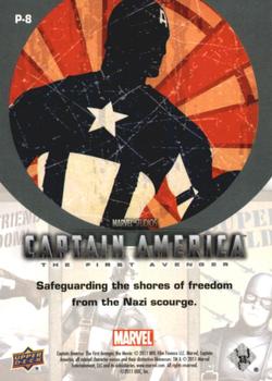 2011 Upper Deck Captain America The First Avenger - Poster Series #P-8 Captain America Back