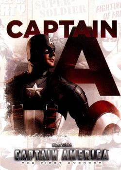 2011 Upper Deck Captain America The First Avenger - Poster Series #P-10 Captain America Front