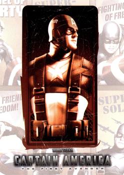 2011 Upper Deck Captain America The First Avenger - Poster Series #P-12 Captain America Front