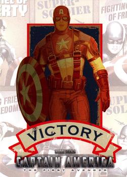 2011 Upper Deck Captain America The First Avenger - Poster Series #P-1 Captain America Front