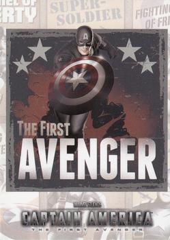 2011 Upper Deck Captain America The First Avenger - Poster Series #P-2 Captain America Front