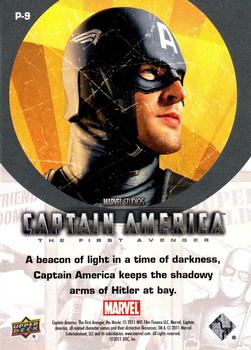 2011 Upper Deck Captain America The First Avenger - Poster Series #P-9 Captain America Back
