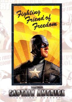 2011 Upper Deck Captain America The First Avenger - Poster Series #P-9 Captain America Front