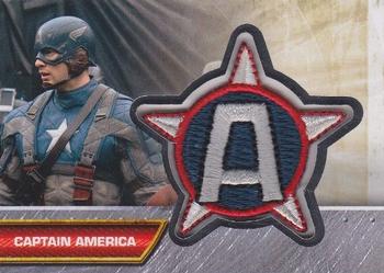 2011 Upper Deck Captain America The First Avenger - Insignia Patch #I-2 Captain America Front