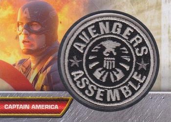 2011 Upper Deck Captain America The First Avenger - Insignia Patch #I-4 Captain America Front