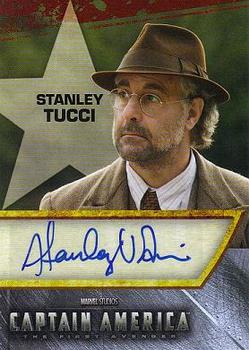 2011 Upper Deck Captain America The First Avenger - Autographs #ST Stanley Tucci Front