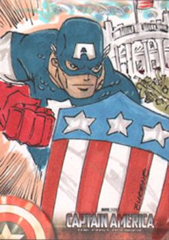 2011 Upper Deck Captain America The First Avenger - Sketch Cards #NNO Eugene Commodore Front