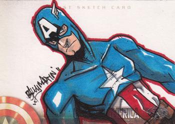 2011 Upper Deck Captain America The First Avenger - Sketch Cards #NNO Billy Martin Front