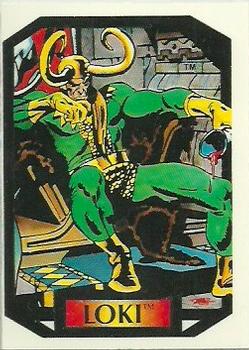 1987 Comic Images Marvel Universe II Colossal Conflicts #42 Loki Front