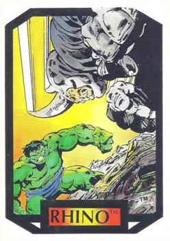 1987 Comic Images Marvel Universe II Colossal Conflicts #66 Rhino Front