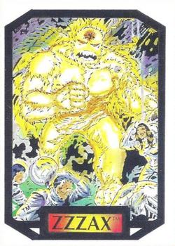 1987 Comic Images Marvel Universe II Colossal Conflicts #89 Zzzax Front