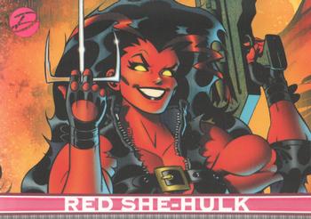 2011 Rittenhouse Marvel: Dangerous Divas #20 Red She-Hulk Front