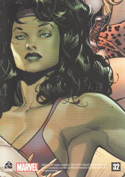 2011 Rittenhouse Marvel: Dangerous Divas #32 Elektra Back