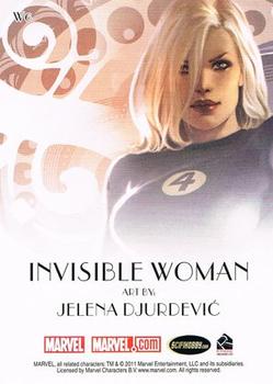 2011 Rittenhouse Marvel: Dangerous Divas - Women of Marvel #W6 Invisible Woman Back