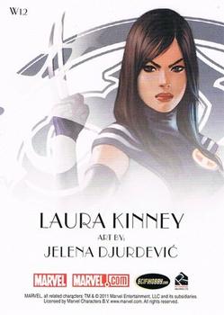 2011 Rittenhouse Marvel: Dangerous Divas - Women of Marvel #W12 Laura Kinney Back