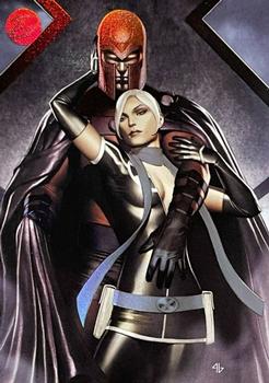 2011 Rittenhouse Marvel: Dangerous Divas - Embrace #E17 Rogue & Magneto Front